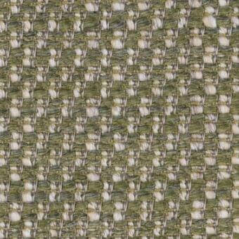 Olive green basketweave fabric sample with cream threads, dense texture, labeled “costantini pietro > fabrics > fabric (extra) > l83”.